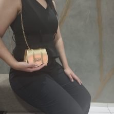 Bolsa mini bag - dourada